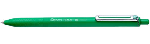 Pentel iZee Bolígrafo BX470 - Boli Retráctil con Cuerpo Mate y Clip Metálico, de Uso muy Cómodo para Escritura Suave, Perfecto para Colegios y Oficinas