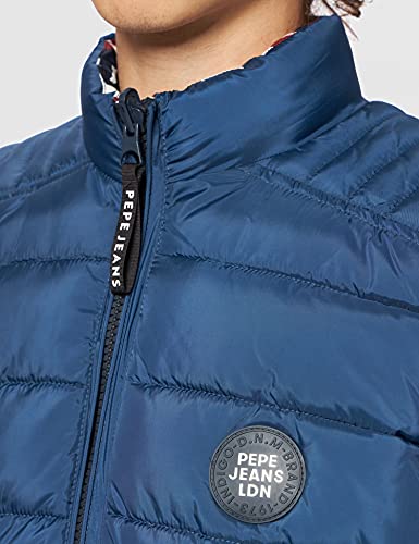 Pepe Jeans Heinrich Vest Reversible Chaqueta, Azul, L para Hombre