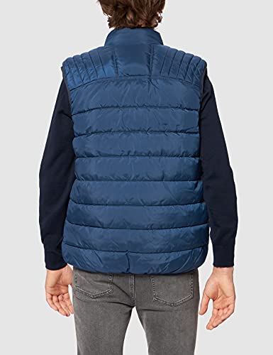 Pepe Jeans Heinrich Vest Reversible Chaqueta, Azul, L para Hombre