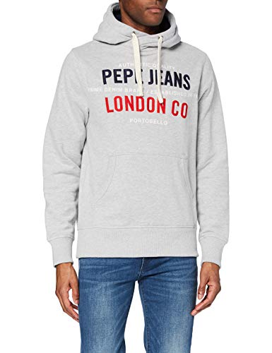 Pepe Jeans Neville Suter para Hombre, Gris (933GREY MARL), XL Regular