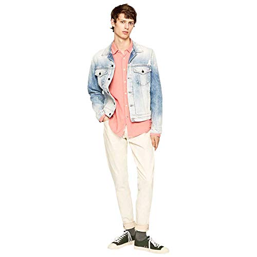 Pepe Jeans Pinner Random Chaqueta, Azul (Denim 000), Small para Hombre