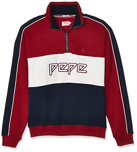 Pepe Jeans Sudadera Loganne Granate para Hombre M Rojo