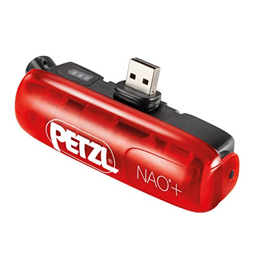 PETZL PT-E362002B Nao+ -Accesorios iluminación-Rojo/Negro 2016, Unisex Adulto, Black, Small
