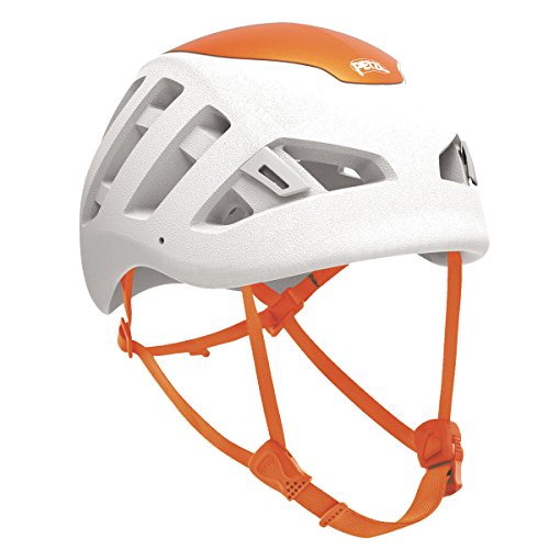 PETZL Sirocco Protección para la Cabeza, Unisex-Adultos, Blanco y Naranja, Talla Media/Grande