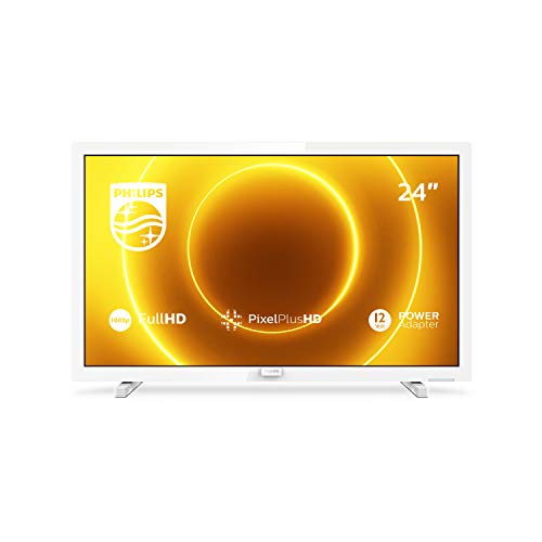 Philips 24PFS5535/12 Televisor de 24 Pulgadas (60 cm) TV LED (Full HD, Pixel Plus HD, Entrada de 12 V, HMDI, VGA, USB), Color Blanco (Modelo 2020/2021)