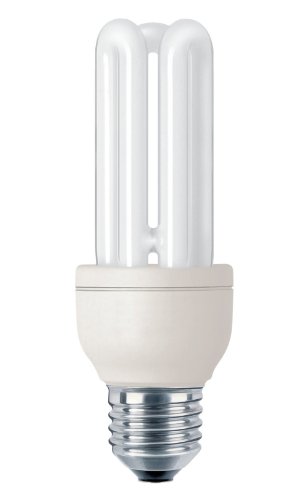 Philips genie bombilla de tubo de bajo consumo 872790082739200 - Lámpara (14w, 62w, stick, a, 220 - 240v, 100 ma) plata, color blanco