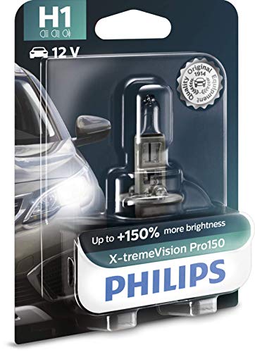 Philips X-tremeVision Pro150 H1 bombilla faros delanteros +150%, blister individual