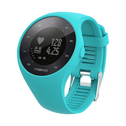 PHILSP Reemplazo de la Pulsera de la Pulsera de la Banda del Reloj del silicón de la Venda del Reloj para el Reloj GPS Polar M200 Blanco