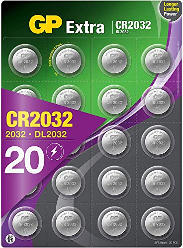 100 pilas de litio CR2032 de 3 V, batería de botón CR2032 para llave de  reloj y auto, energía de larga duración en embalaje a prueba de niños, 8  años