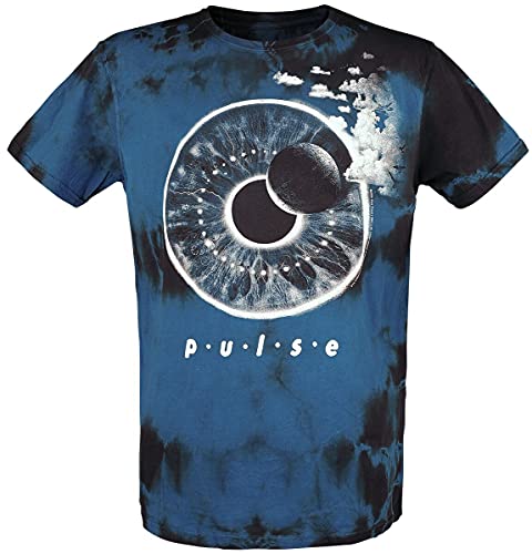 Pink Floyd Pulse Eye Hombre Camiseta Azul/Negro L, 100% algodón, Regular