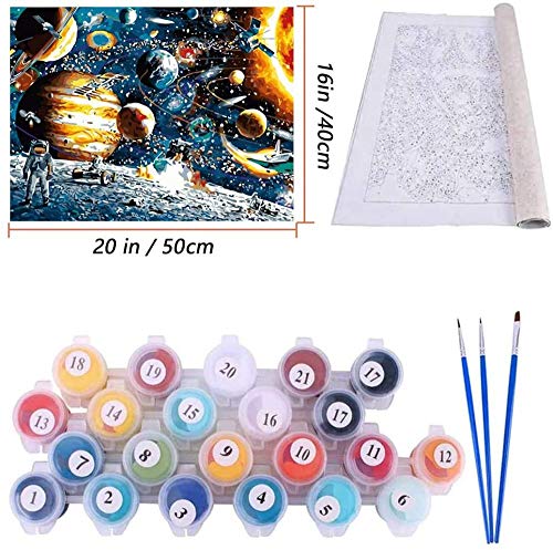 Pintar Cuadros Por Numeros Adultos,Hermosa Bicicleta Con Flores 40X50 Cm Sin Marco Lienzo Preimpreso Pintar Por Numeros Para Decoración De Pared Con 3 Pinceles Y Pintura