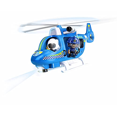 Pinypon Action - Helicóptero de policía con 1 Figura y Accesorios, para niños y niñas de 4 a 8 años (Famosa 700014782)