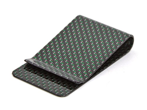 Pinza billetera, de Medifier, de fibra de carbono brillante Verde verde large
