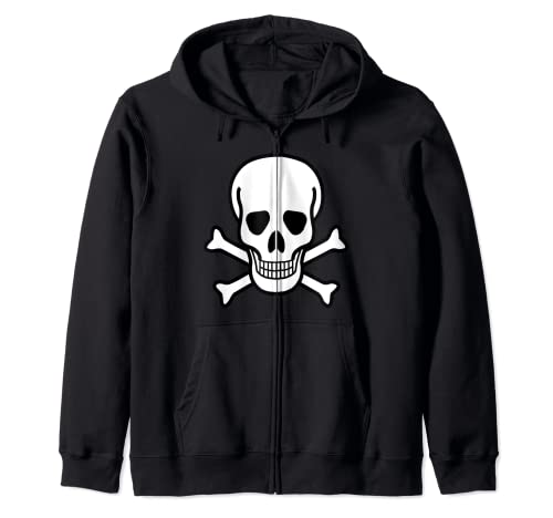 Piratas aterradoras Halloween Skull & Crossbones Jolly - Roger Sudadera con Capucha