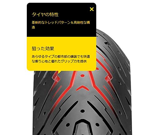 Pirelli Pirelli 120/80 -16 60P Angel Scooter TL – 80/80/R16 60P – a/a/70DB – Moto Neumáticos