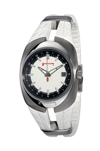 Pirelli R7951101415 - Reloj de Caballero de Cuarzo, Correa de Goma Color Blanco