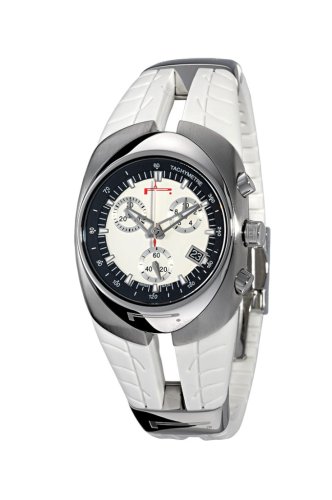 Pirelli R7951902555 - Reloj de Caballero de Cuarzo, Correa de Goma Color Blanco