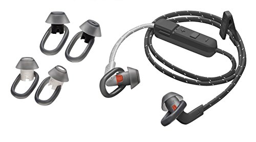 Plantronics Back Beat fit 305 Auriculares (intraaural, Dentro de oído, Banda para Cuello, 50-20000 hz, 105 db, 3%, 1,3 cm), Negro, Gris