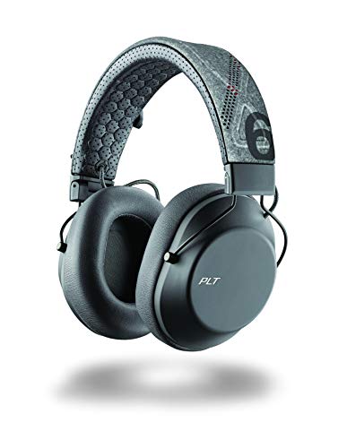 Plantronics BACKBEAT FIT 6100 Auriculares deportivos Bluetooth, en el oído, IPX5 con diadema y almohadilla de espuma con memoria, gris pimienta