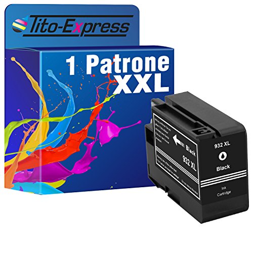 platinumserie 1 x tinta XXL compatible para HP 932 XL Black, impresoras: HP Officejet 6100 6100 e-printer 6600 Premium S HP Officejet 6600 e-All-in-One 6700 Premium 7110 7110 S AIO HP Officejet 7610 7610 AIO 7612 7612 WF