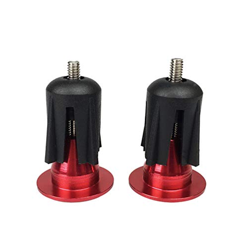 PLATT tapón de Manillar para Bici, Tapones de Manillar para Manilla de Carretera/BMX/MTB,Rojo