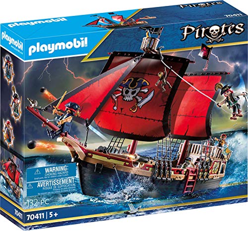 Playmobil Pirates 70411 Playset Barco Pirata Calavera, A partir de 5 años [Exclusivo]