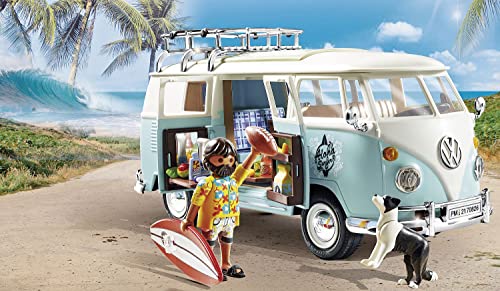 PLAYMOBIL Volkswagen 70826 VW T1 Camping Bus - Edición Especial, A partir de 5 años