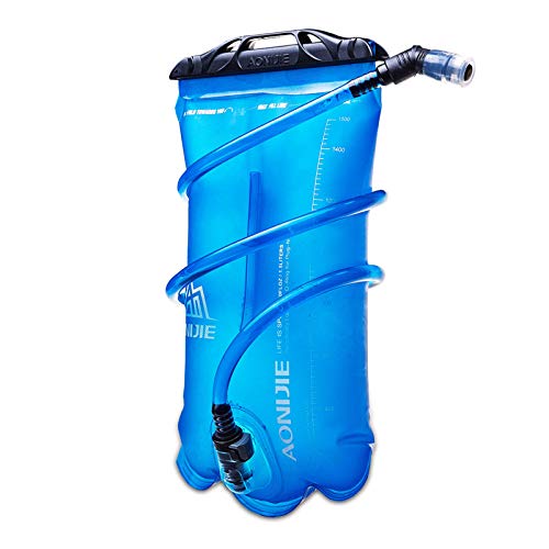 Poche à eau pliable en TPU par Aonijie - Pour les activités en extérieur : sport, course, camping, randonnée, vélo, 1.5 L