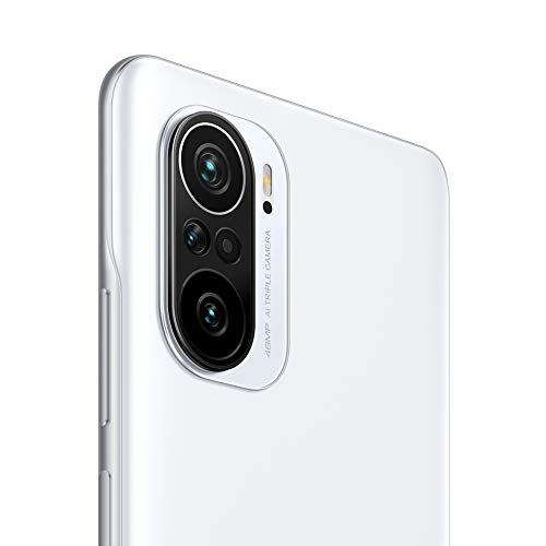 POCO F3 5G - Smartphone 6+128GB, 6,67” 120 Hz AMOLED DotDisplay, Snapdragon 870, cámara triple de 48MP, 4520 mAh, Blanco Ártico (versión ES/PT), incluye auriculares Mi