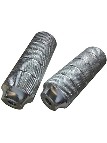 Point 29242000 - Tubos reposapiés para BMX (diámetro 10 mm), Color Plateado