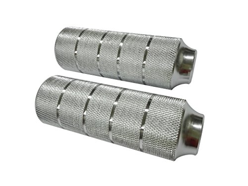 Point 29242000 - Tubos reposapiés para BMX (diámetro 10 mm), Color Plateado