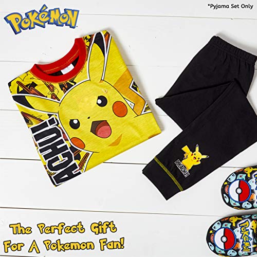 Pokemon Pijamas para niños PJs Pikachu 5-6 7-8 9-10 11-12 años (7-8 años)
