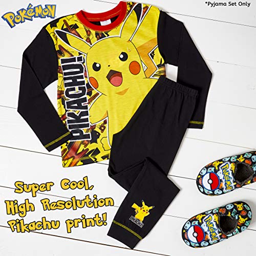 Pokemon Pijamas para niños PJs Pikachu 5-6 7-8 9-10 11-12 años (7-8 años)