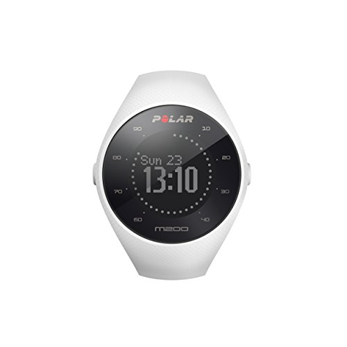 Polar M200 - Reloj de Running con GPS y Frecuencia cardíaca en la muñeca - Actividad 24/7 - Blanco, M/L