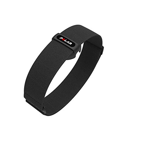 Polar OH1+ Bluetooth y ANT+. Sensor de pulso óptico resistente al agua con clip para gafas de natación y brazalete - Negro