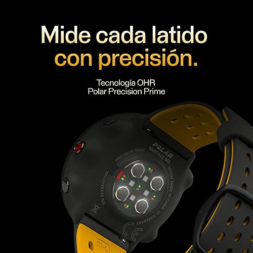 Polar Vantage M2 - Smartwatch multisport avanzado - GPS integrado, registro de FC en la muñeca - Guía de entrenamiento diario - Registro del sueño y la recuperación - Controles de música, clima