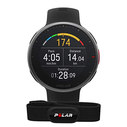 Polar Vantage V2 con H10 Sensor - Premium Multisport GPS Smartwatch - Registro de Frecuencia Cardíaca en la Muñeca para Running, Natación, Ciclismo - Controles de Música, Predicción Meteorológica