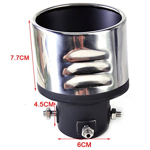 PolarLander Tubo de Escape de Escape 1pc Tubo de Cola Silenciador Trasero Acero Inoxidable End Trim