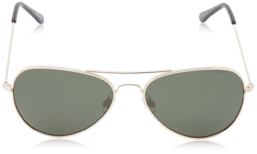 Polaroid 04213 H8 00U 58 Gafas de Sol, Dorado (Gold/Green Pz), Hombre