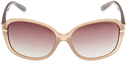 Polaroid P8419 LA 10A Gafas de Sol, Beige (Beige/Brown Faded Polarized), 58 para Mujer