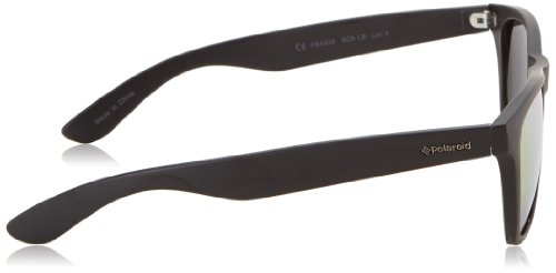 Polaroid P8443 L6 9CA Gafas de Sol, Negro (Black/Grey Red Mirror Polarized), 55 Unisex-Adulto