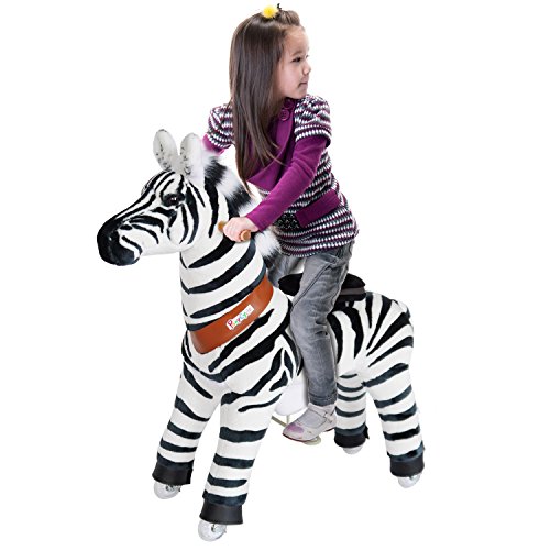 'Pony Cycle® Shop Original Marty Zebra, Pony Sobre Ruedas fahrendes Caballo balancín y Peluche para su Hijo pequeño N3012