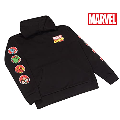 Popgear Pullover Hoodie Sudadera con Capucha, Negro, 10-11 Años para Niños