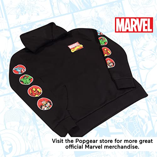 Popgear Pullover Hoodie Sudadera con Capucha, Negro, 10-11 Años para Niños