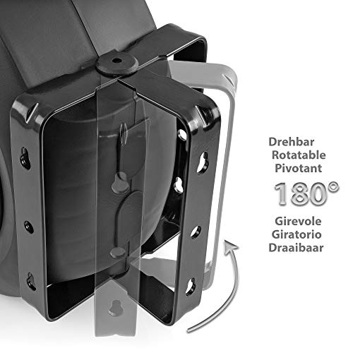 Poppstar Enrollador de manguera aire comprimido automático (manguera: 15 m + 1 m, diámetro interior 3/8” (9,5 x 15 mm)), conexión latón 1/4” BSPT
