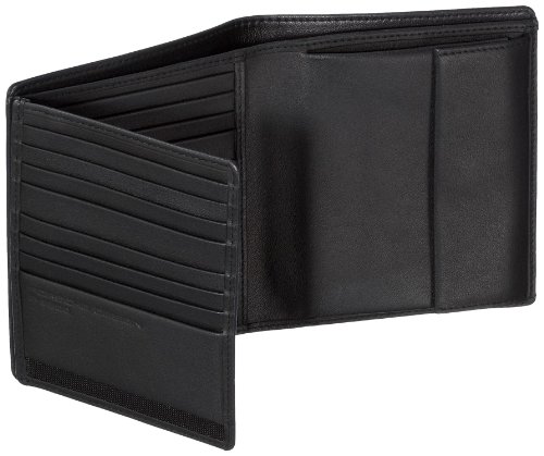 Porsche Design 09/18/09744-01 - Monedero de Cuero Unisex, Color Negro, Talla One Size