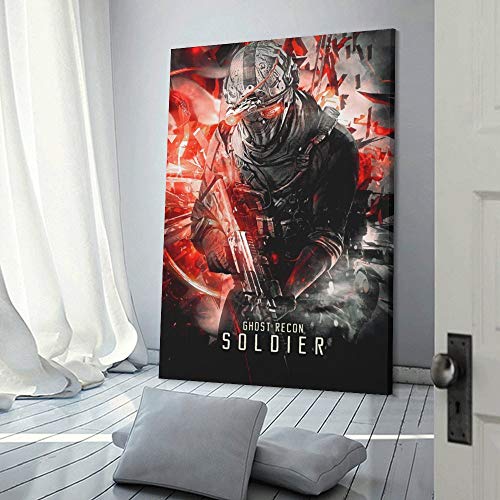 Póster de Ghost Recon Future Soldier - Lienzo decorativo para dormitorio familiar moderno (20 x 30 cm)