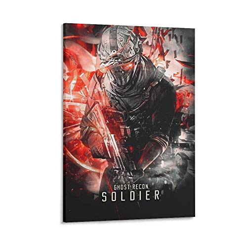 Póster de Ghost Recon Future Soldier - Lienzo decorativo para dormitorio familiar moderno (20 x 30 cm)