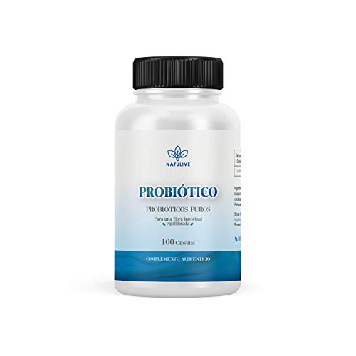 Potente probiótico intestinal | Cepa probiótica bacteriana Lactobacillus Acidophilus | Alto contenido en probióticos y prebióticos | Mejora el tracto digestivo y la salud estomacal | 100 cápsulas