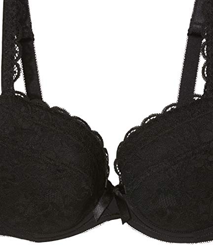 Pour Moi? Rebel Padded Plunge Bra Sujetador básico, Negro, 90B para Mujer